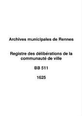 188 vues - Registre des délibérations de la communauté de ville. (ouvre la visionneuse)