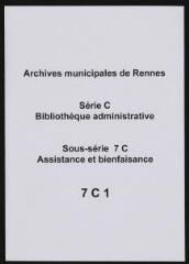 11 vues - Instruction et règlement de M. Mounier, Préfet du département d\'Ille-et-Vilaine sur les moyens de détruire la mendicité (6 nivose an II). (ouvre la visionneuse)