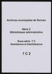 8 vues - Arrêté du Préfet du département d\'Ille-et-Vilaine. Règlement pour l\'extinction de la mendicité dans la Ville de Rennes (8 nivose an II). (ouvre la visionneuse)