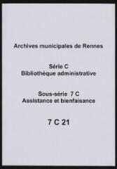 8 vues - Règlement des sociétés de charité maternelle de la Ville de Rennes. (ouvre la visionneuse)