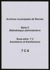 7 vues - Ville de Rennes. Mesures de répression concernant les abus de la mendicité (arrêté municipal du 5/12/1850). (ouvre la visionneuse)