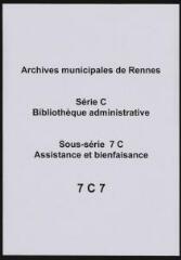 19 vues - Mémoire sur l\'extinction de la mendicité dans la Ville de Rennes (août 1853). (ouvre la visionneuse)