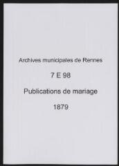 502 vues  - Registre des publications de mariage (1879) (table) (ouvre la visionneuse)