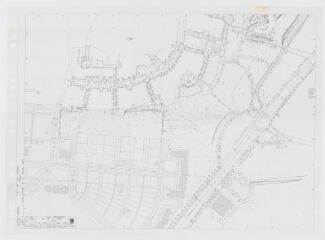 1 vue - Plan d\'alignement des rues entre la rue des Conrois, la rue de la Poterie, l\'avenue de Cork, la rue Pierre-Roy et la rue de Châteaugiron. (ouvre la visionneuse)