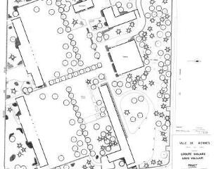 1 vue - Lié à 1724 W 59 - Plan en noir et blanc n° EV_0499 du groupe scolaire Louis-Volclair, projet. (ouvre la visionneuse)