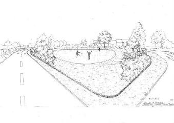 1 vue - Lié à 1875 W 39 -Esquisse en noir et blanc n° EV_0736 de la ZAC de la Poterie, parc du Landry [vue n° 1 A _2]. (ouvre la visionneuse)