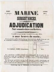 1 vue - Marine : adjudication [des] subsistances (ouvre la visionneuse)
