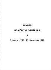 12 vues  - Hôpital général, sépultures (03/01/1787 - 23/12/1787). (ouvre la visionneuse)