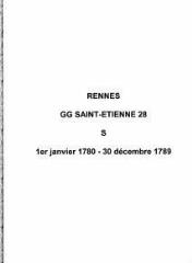169 vues  - Paroisse Saint-Etienne, sépultures (01/01/1780 - 30/12/1789). (ouvre la visionneuse)