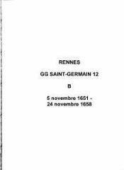 481 vues  - Paroisse Saint-Germain, baptêmes (05/11/1651 - 24/11/1658). (ouvre la visionneuse)
