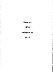 263 vues  dont 231 indexées - Registre des naissances (1873). (ouvre la visionneuse)