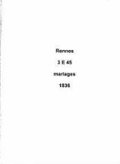 156 vues  - Registre des mariages (1836). (ouvre la visionneuse)
