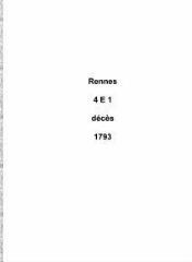 264 vues  dont 229 indexées - Registre des décès (1793). (ouvre la visionneuse)