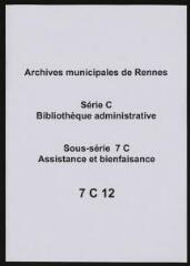 17 vues - Rapport historique sur les hôpitaux civils de Rennes présenté à MM. les administrateurs des hospices par M. de Léon, maire de Rennes (séance du 14/05/1858). (ouvre la visionneuse)