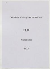 241 vues  - Registre des naissances (1813). (ouvre la visionneuse)