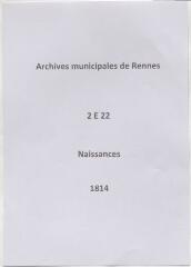 232 vues  - Registre des naissances (1814). (ouvre la visionneuse)