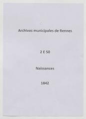 237 vues  - Registre des naissances (1842). (ouvre la visionneuse)
