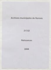 250 vues  - Registre des naissances (1844). (ouvre la visionneuse)
