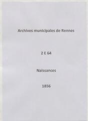 236 vues  - Registre des naissances (1856). (ouvre la visionneuse)