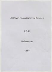 217 vues  - Registre des naissances (1858). (ouvre la visionneuse)