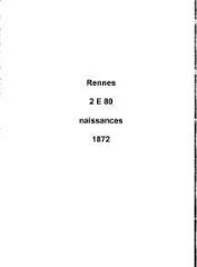 275 vues  dont 245 indexées - Registre des naissances (1872). (ouvre la visionneuse)