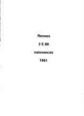 324 vues  dont 4 indexées - Registre des naissances (1881). (ouvre la visionneuse)