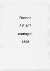 322 vues  - Registre des mariages (1898). (ouvre la visionneuse)