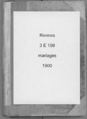 326 vues  - Registre des mariages (1900). (ouvre la visionneuse)