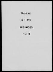 339 vues  - Registre des mariages (1903). (ouvre la visionneuse)