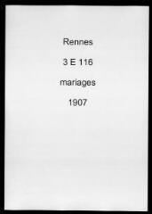 376 vues  - Registre des mariages (1907). (ouvre la visionneuse)