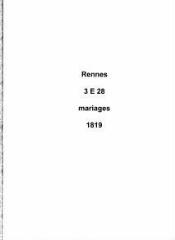 149 vues  - Registre des mariages (1819). (ouvre la visionneuse)