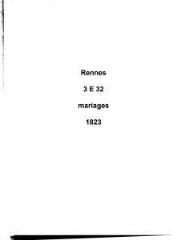 166 vues  - Registre des mariages (1823). (ouvre la visionneuse)