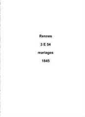 149 vues  - Registre des mariages (1845). (ouvre la visionneuse)