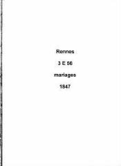 166 vues  - Registre des mariages (1847). (ouvre la visionneuse)