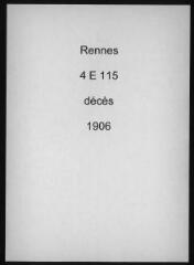 335 vues  dont 289 indexées - Registre des décès (1906). (ouvre la visionneuse)