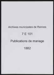 402 vues  - Registre des publications de mariage (1882) (ouvre la visionneuse)