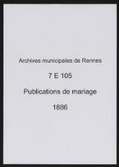 402 vues  - Registre des publications de mariage (1886) (ouvre la visionneuse)