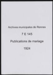 202 vues  - Registre des publications de mariage (1924) (ouvre la visionneuse)