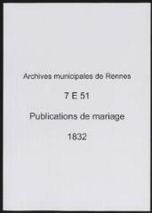 68 vues  - Registre des publications de mariage (1832) (ouvre la visionneuse)