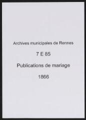 288 vues  - Registre des publications de mariage (1866) (table) (ouvre la visionneuse)