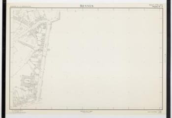 1 vue - Planche topographique en noir et blanc n°8 des rues situées autour du monastère Sainte-Claire. (ouvre la visionneuse)