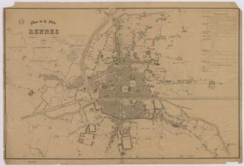 1 vue - Plan en couleurs de la ville en 1846. (ouvre la visionneuse)