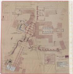 1 vue - Lié à 1825 W 28 - Plan de la ZAC Oberthür, plantations avec leur position et leur nom (n° 1049B). (ouvre la visionneuse)