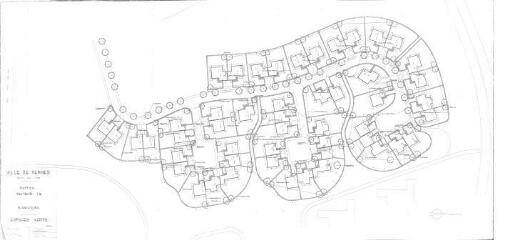 1 vue - Lié à 1724 W 10 - Plan en noir et blanc n° EV_0099 de la ZAC Patton, secteur i3, plantations [vue n° 2]. (ouvre la visionneuse)