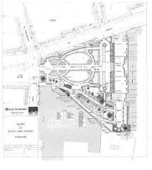 1 vue - Lié à 1724 W 21 - Plan en noir et blanc n° EV_0231 du square du Palais-Saint-Georges, plantations. (ouvre la visionneuse)