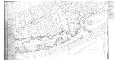 1 vue - Lié à 1724 W 27 - Plan en noir et blanc n° EV_0289 de la ZUP sud-zone M, Noury-Rocade, SEMAB, plantations. (ouvre la visionneuse)