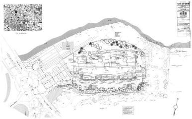 1 vue - Lié à 1724 W 60 - Plan en noir et blanc n° EV_0512 des prés Saint-Martin, plantations. (ouvre la visionneuse)