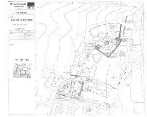 1 vue - Lié à 1724 W 94 - Plan en noir et blanc n° EV_0777 de la ZAC Poterie, rue Pierre-Roy, plantations. (ouvre la visionneuse)