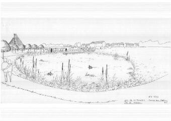 1 vue - Lié à 1875 W 39 -Esquisse en noir et blanc n° EV_0736 de la ZAC de la Poterie, parc du Landry [vue n° 1 A _3]. (ouvre la visionneuse)