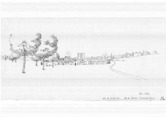 1 vue - Lié à 1875 W 39 -Esquisse en noir et blanc n° EV_0736 de la ZAC de la Poterie, parc du Landry [vue n° 1 A _4]. (ouvre la visionneuse)